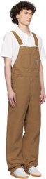 Carhartt Work In Progress Brown Bib Overalls