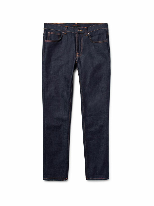 Photo: Nudie Jeans - Lean Dean Slim-Fit Dry Organic Denim Jeans - Blue