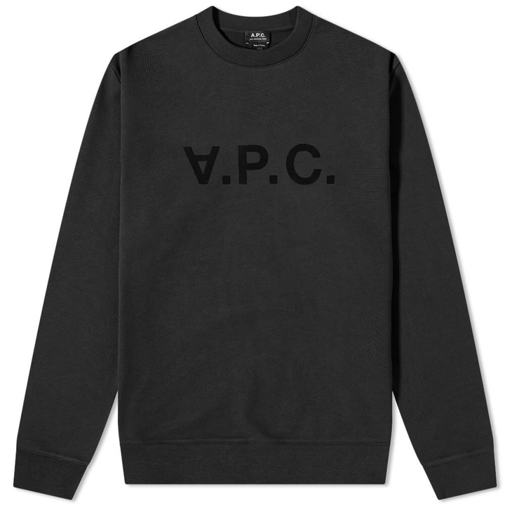 Photo: A.P.C. Men's VPC Logo Sweat in Black