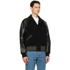 Acne Studios Black Wool Bomber Jacket