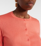 Carolina Herrera Cropped silk and cotton cardigan