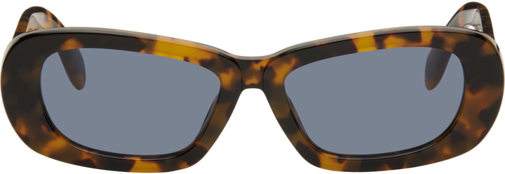 Photo: Palm Angels Brown Dana Sunglasses