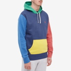 Polo Ralph Lauren Men's Colour Block Popover Hoody in Light Navy/Multi