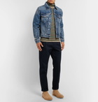 Sandro - Slim-Fit Distressed Denim Jacket - Men - Blue