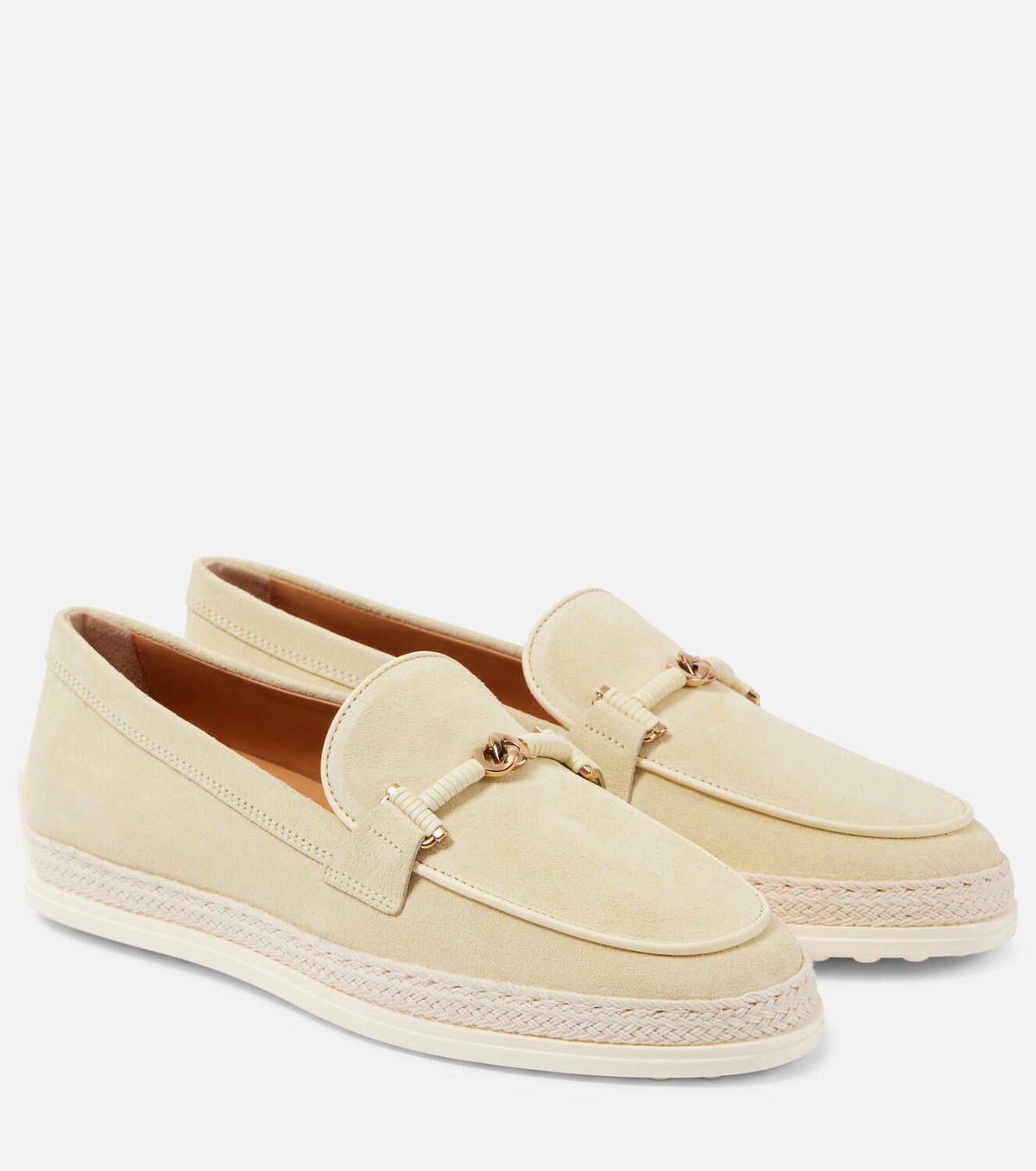 Tod's T Ring suede driving shoes
