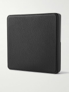 Charles Simon - Logo-Print Full-Grain Leather and Silver-Tone Travel Wallet