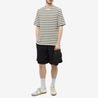 Jil Sander Men's Plus Striped Back Logo T-Shirt in Open Grey