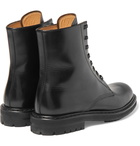 Alexander McQueen - Leather Combat Boots - Men - Black