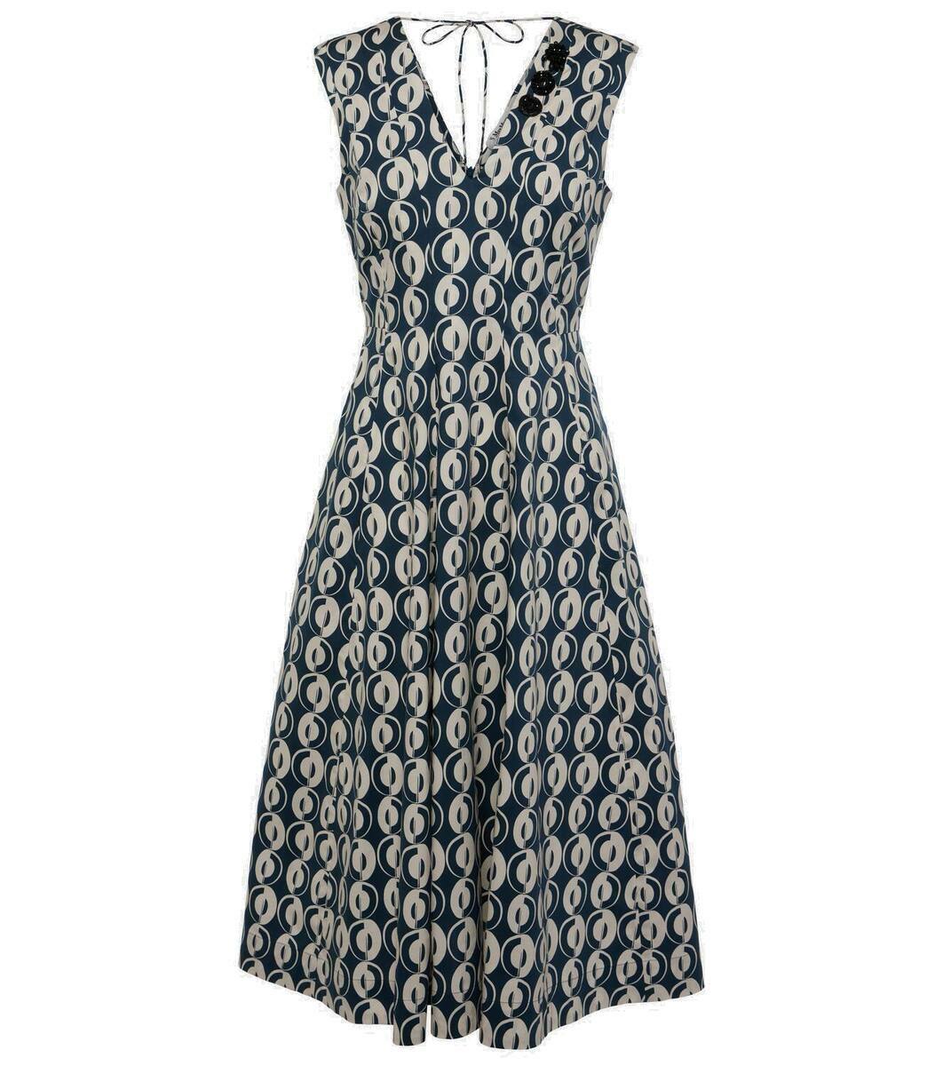S Max Mara Ovidio cotton-blend poplin midi dress S Max Mara