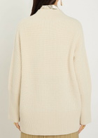 Joseph Noel Ribbed Cashmere and Wool-blend Jumper Cream