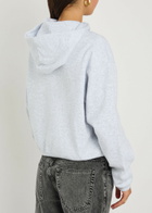 Skims Cotton-blend Hooded Sweatshirt Light Grey