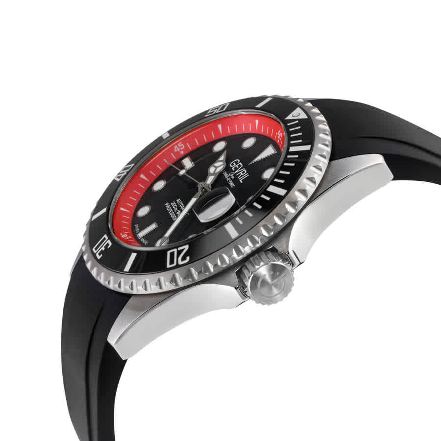 Gevril Wall Street Automatic Black Dial Mens Watch 41853R