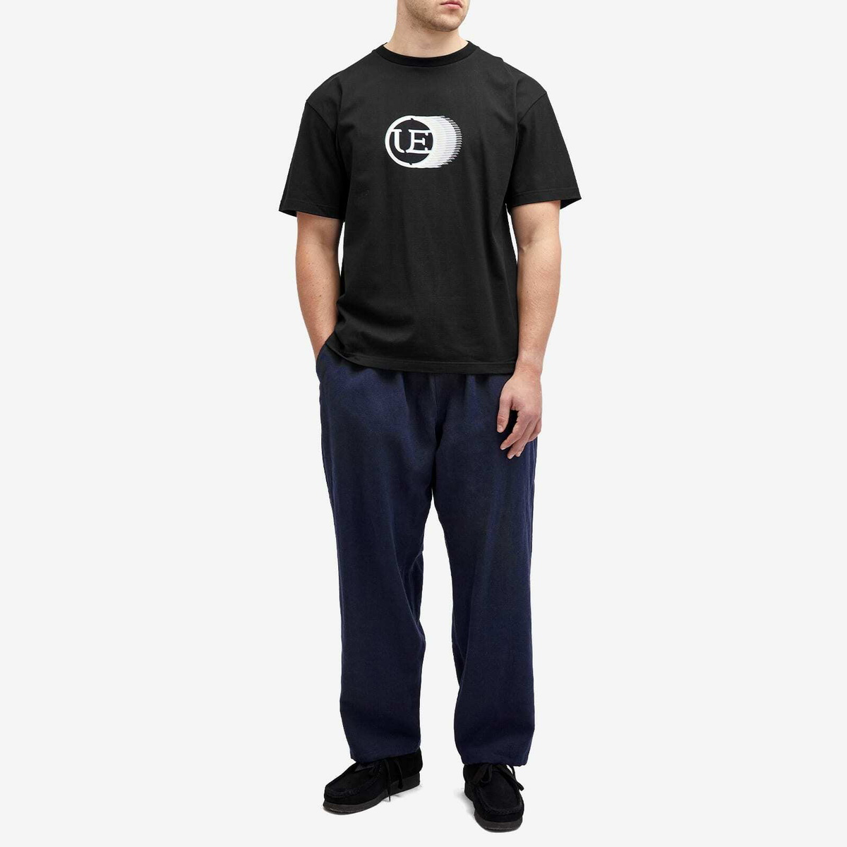 Uniform Experiment Men's Moire UE T-Shirt in Black