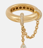 Rainbow K Elysabeth 18kt gold ring with diamonds