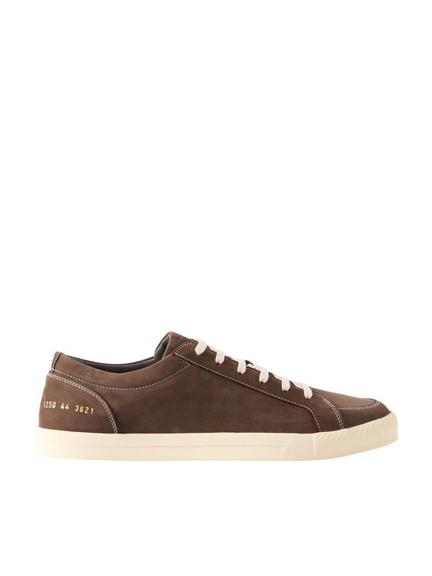 Photo: Common Projects - Premium Skate Nubuck Sneakers - Brown