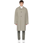 Maison Margiela SSENSE Exclusive Tan Wool Check Coat