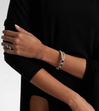 Yeprem Reign Supreme 18kt white gold bangle with sapphires and diamonds