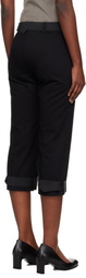 OUR LEGACY Black Sporty Capri Trousers