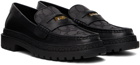 Coach 1941 Black Signature Coin Loafers