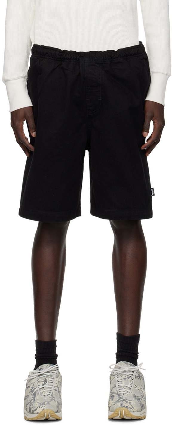 Stüssy Black Drawstring Shorts