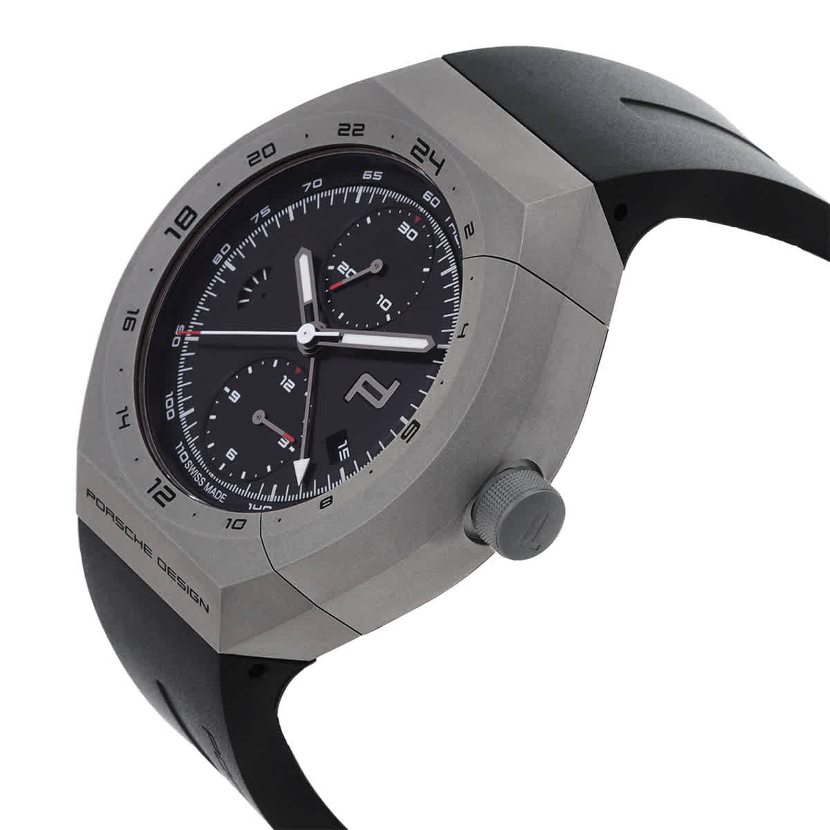 Porsche Design Monobloc Actuator Chronograph Tachymeter Black Dial Mens Watch 6030.6.02.001.05.2