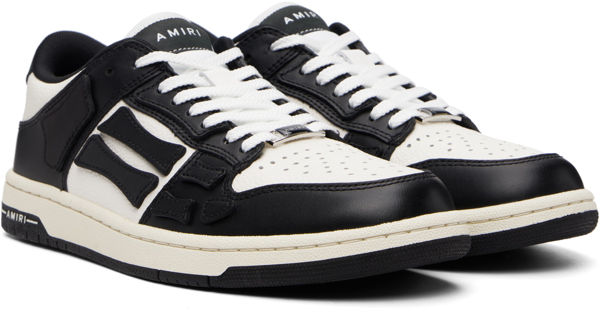 AMIRI Black & White Skel Top Low Sneakers