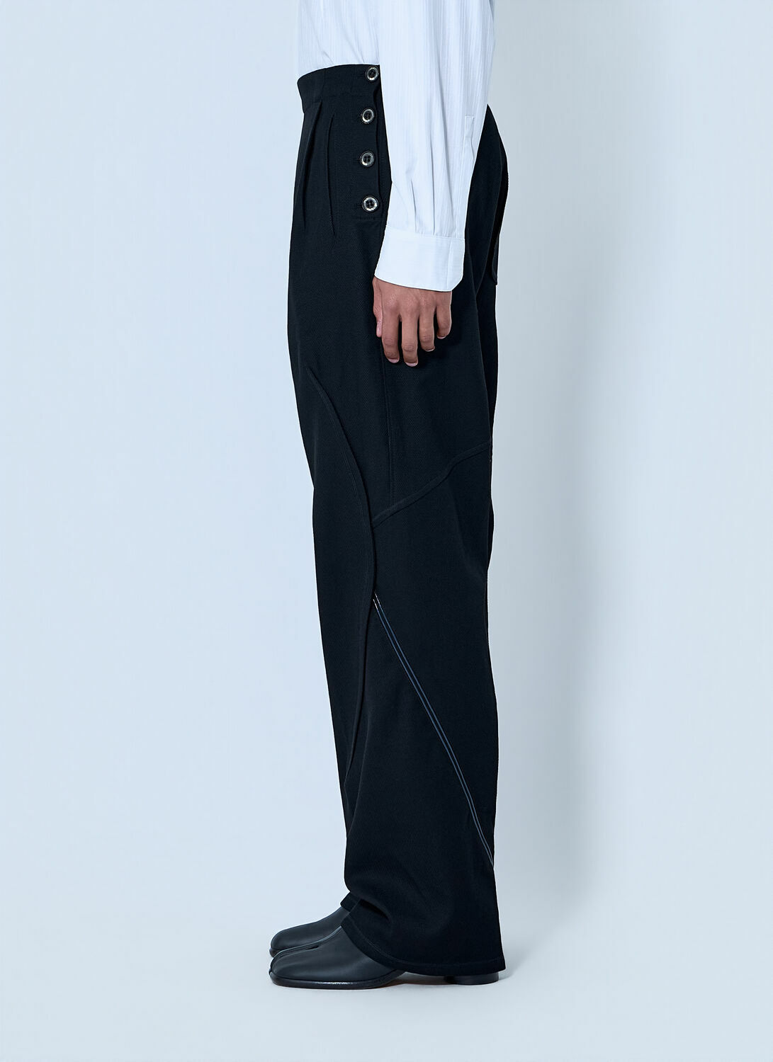 Kiko Kostadinov High-Waisted Pleated Trousers