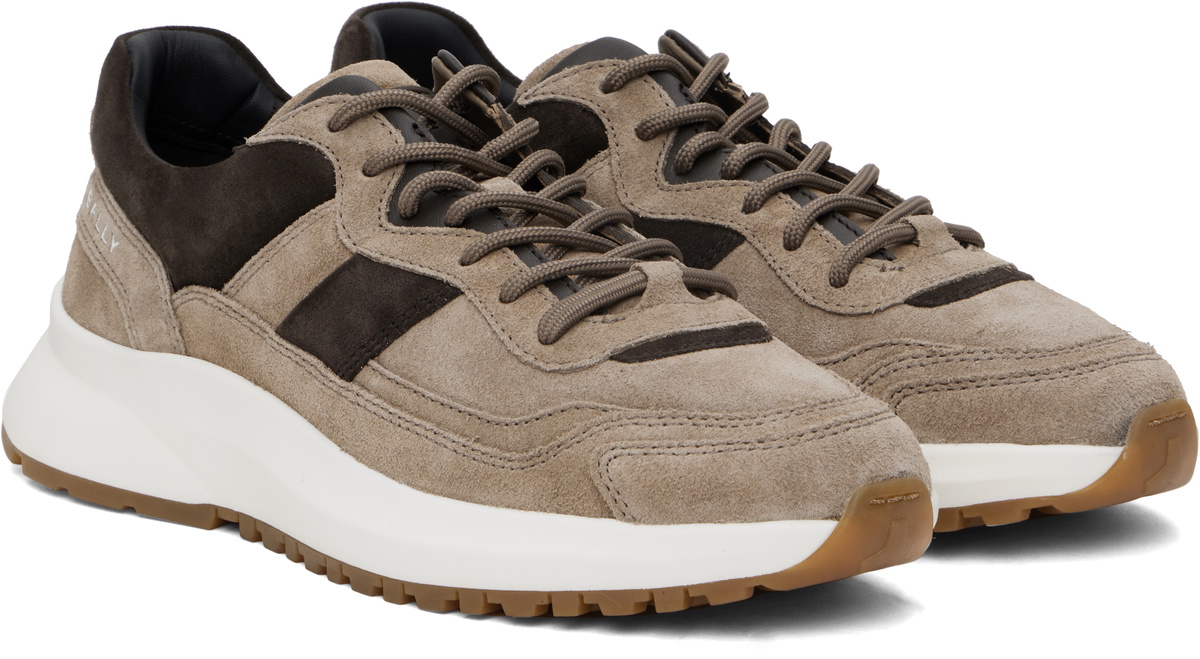 Bally Brown Outline Sneakers