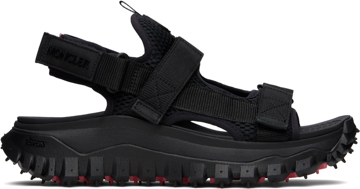 Photo: Moncler Black Trailgrip Vela Water-Repellent Sandals