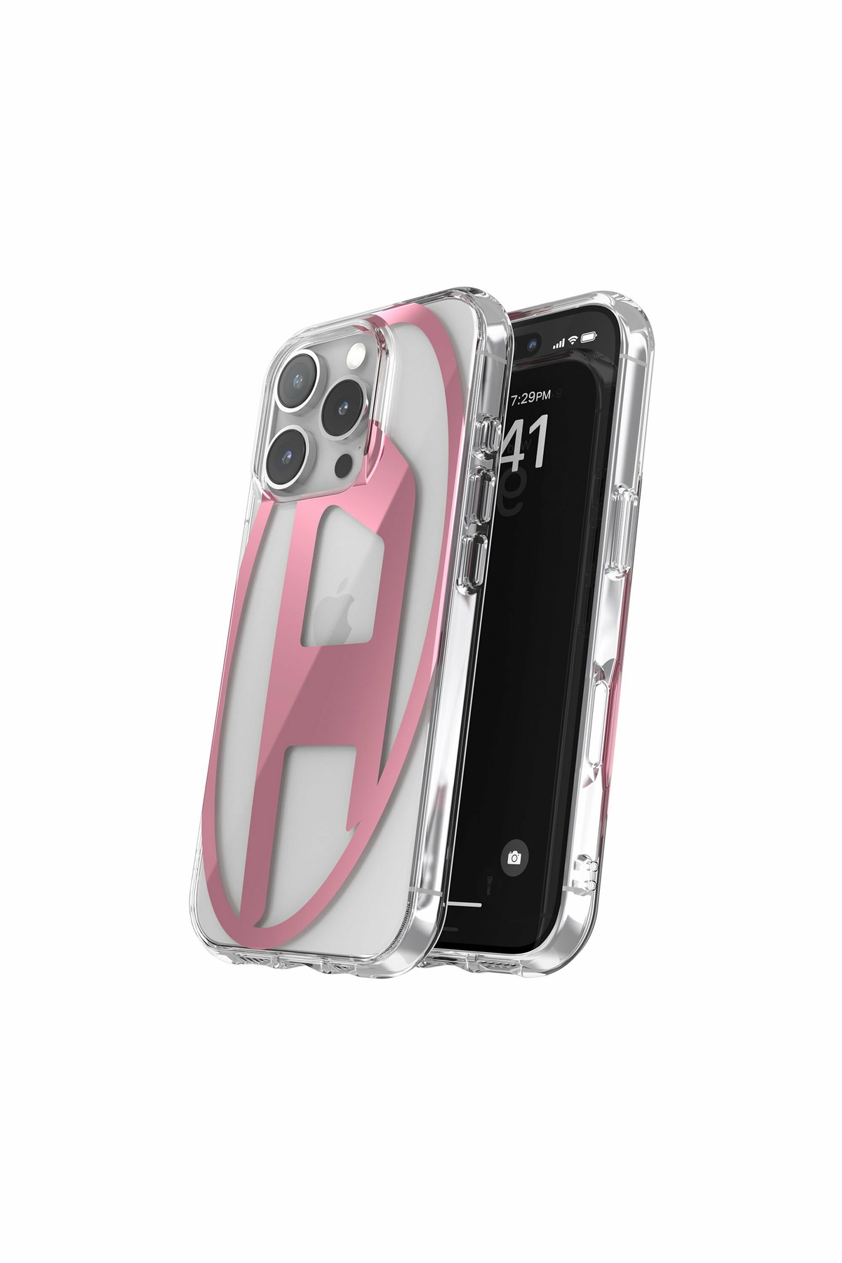 Diesel Oval D Mirror Case for i P 16 Pro - Cases - Unisex - Pink