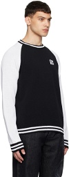 Balmain Black & White PB Signature Sweater