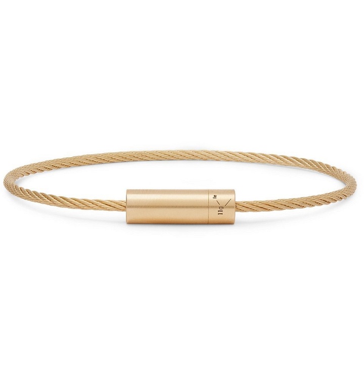 Photo: Le Gramme - Le 11 Cable Brushed 18-Karat Gold Bracelet - Gold