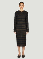 Acne Studios Ladder Knit Midi Dress
