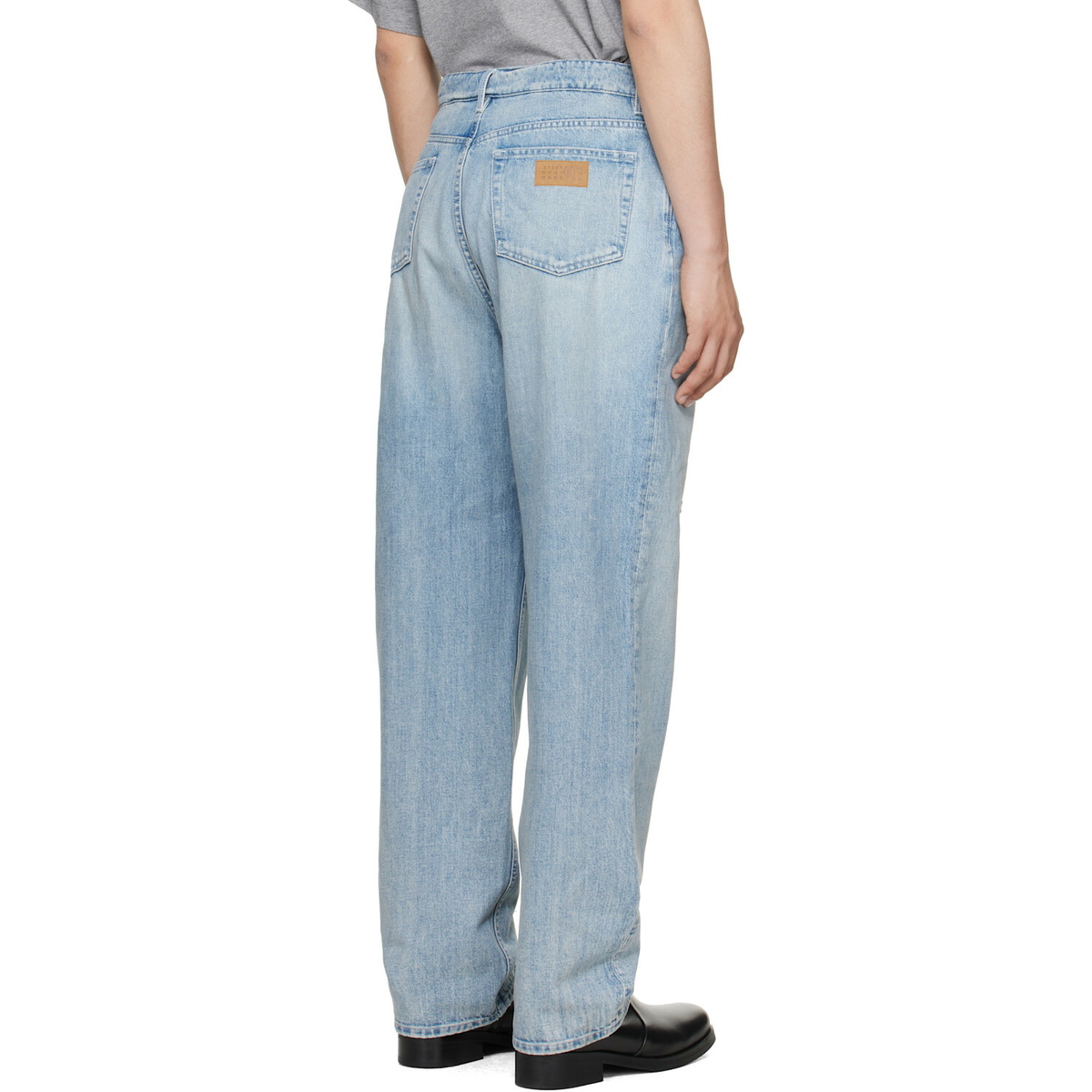 MM6 Maison Margiela Blue Distressed Jeans