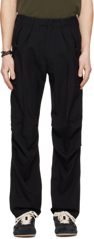 Photo: TOM FORD Black Wool Cashmere Cargo Pants