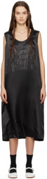 Comme des Garçons Black Black 'Pure Mind Full Heart' Midi Dress