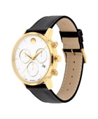 Movado Museum Classic Chronograph Quartz White Dial Mens Watch 0607888