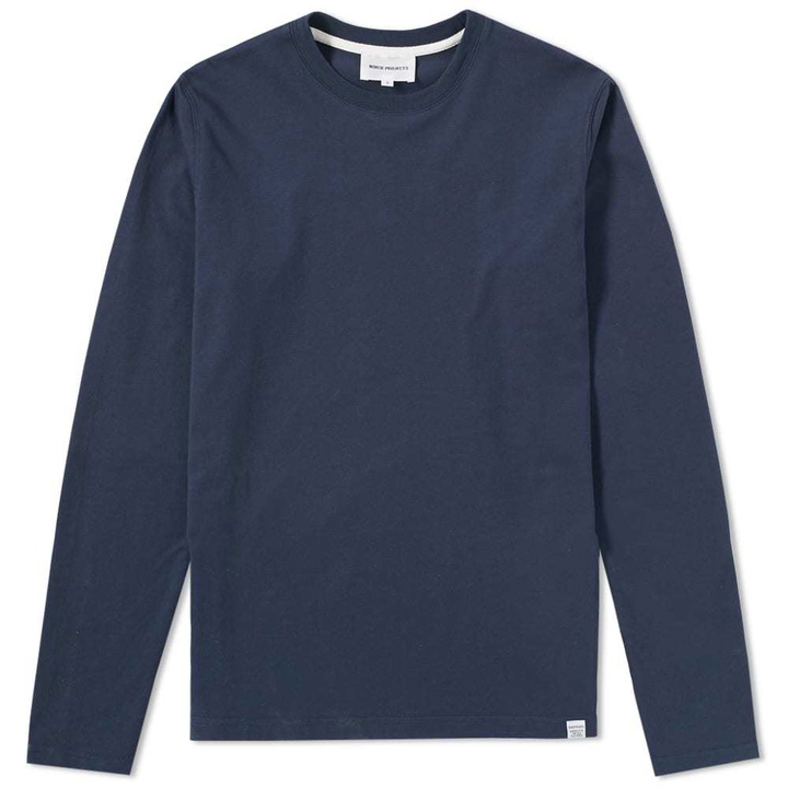 Photo: Norse Projects Long Sleeve Niels Standard Tee Blue