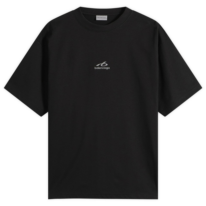 Photo: Balenciaga Men's Logo T-Shirt in Black