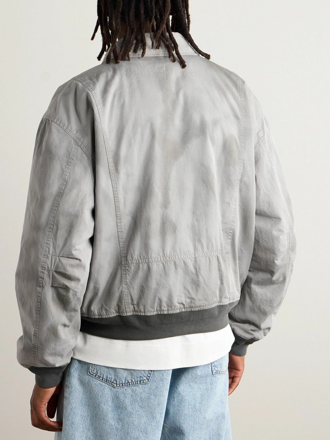 Acne Studios - Orlinga Cotton-Twill Bomber Jacket - Gray Acne Studios