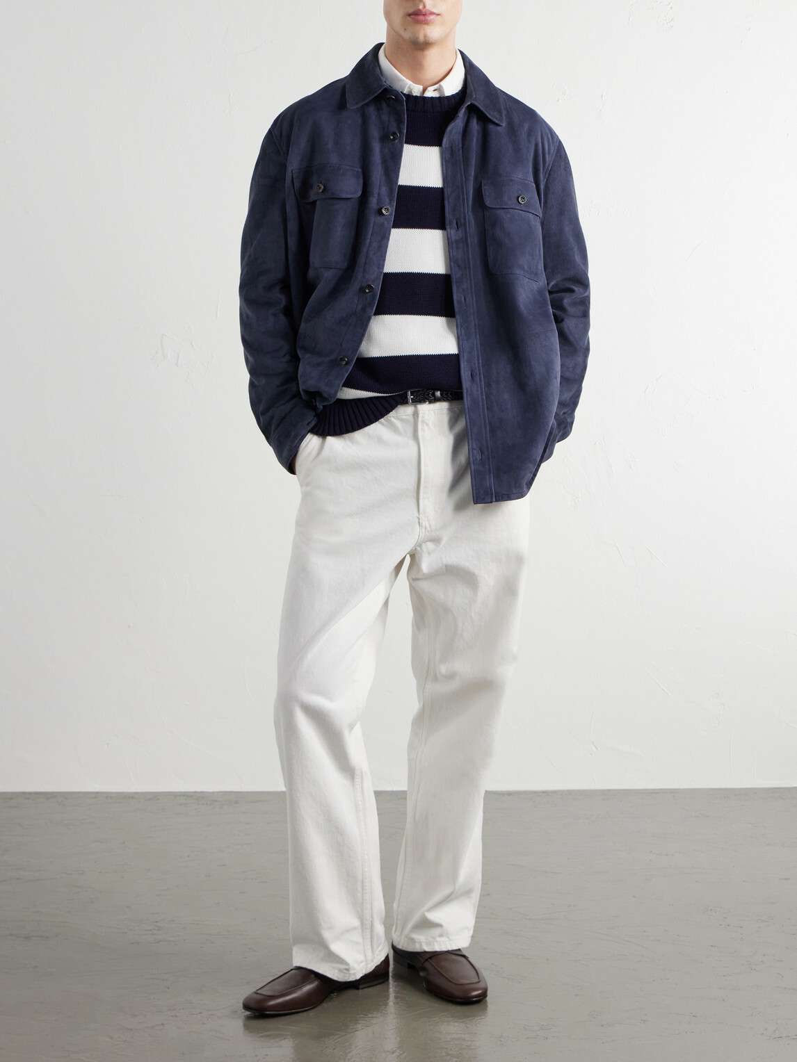 Ralph Lauren Purple label - Calloway Suede Jacket - Blue