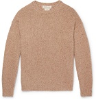 Remi Relief - Distressed Mélange Cashmere Sweater - Men - Beige