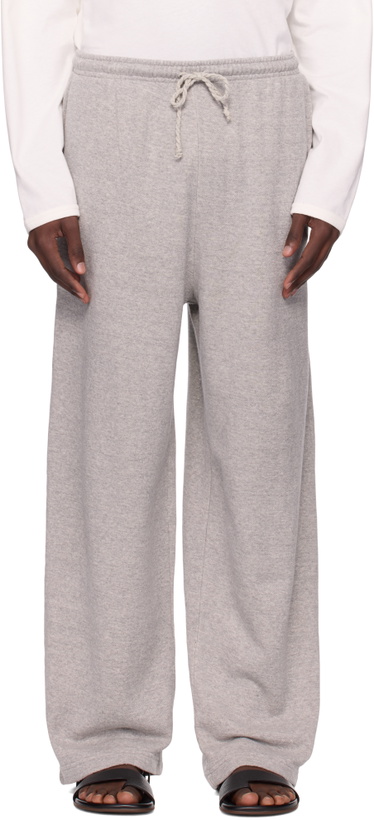 Photo: The Elder Statesman Gray Daily Wide Leg Sweatpants