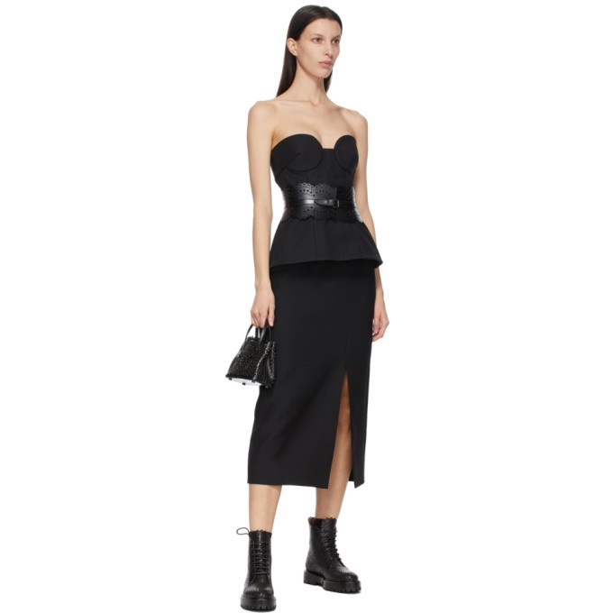 Vienne corset jumpsuit in black - Alaia