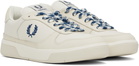 Fred Perry Off-White & Navy B300 Sneakers