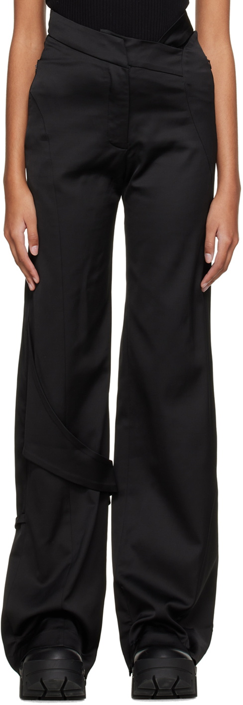 HELIOT EMIL Black Fluid Trousers