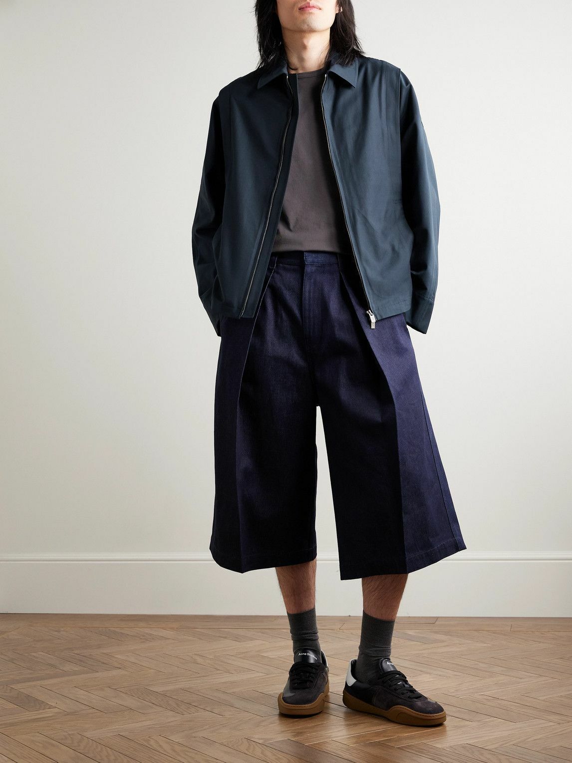 LE 17 SEPTEMBRE - Panelled Cotton-Blend Twill Jacket - Blue