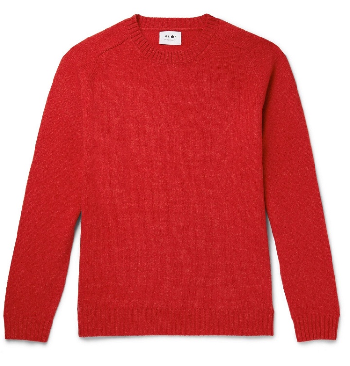 Photo: NN07 - Nathan Brushed-Wool Sweater - Red