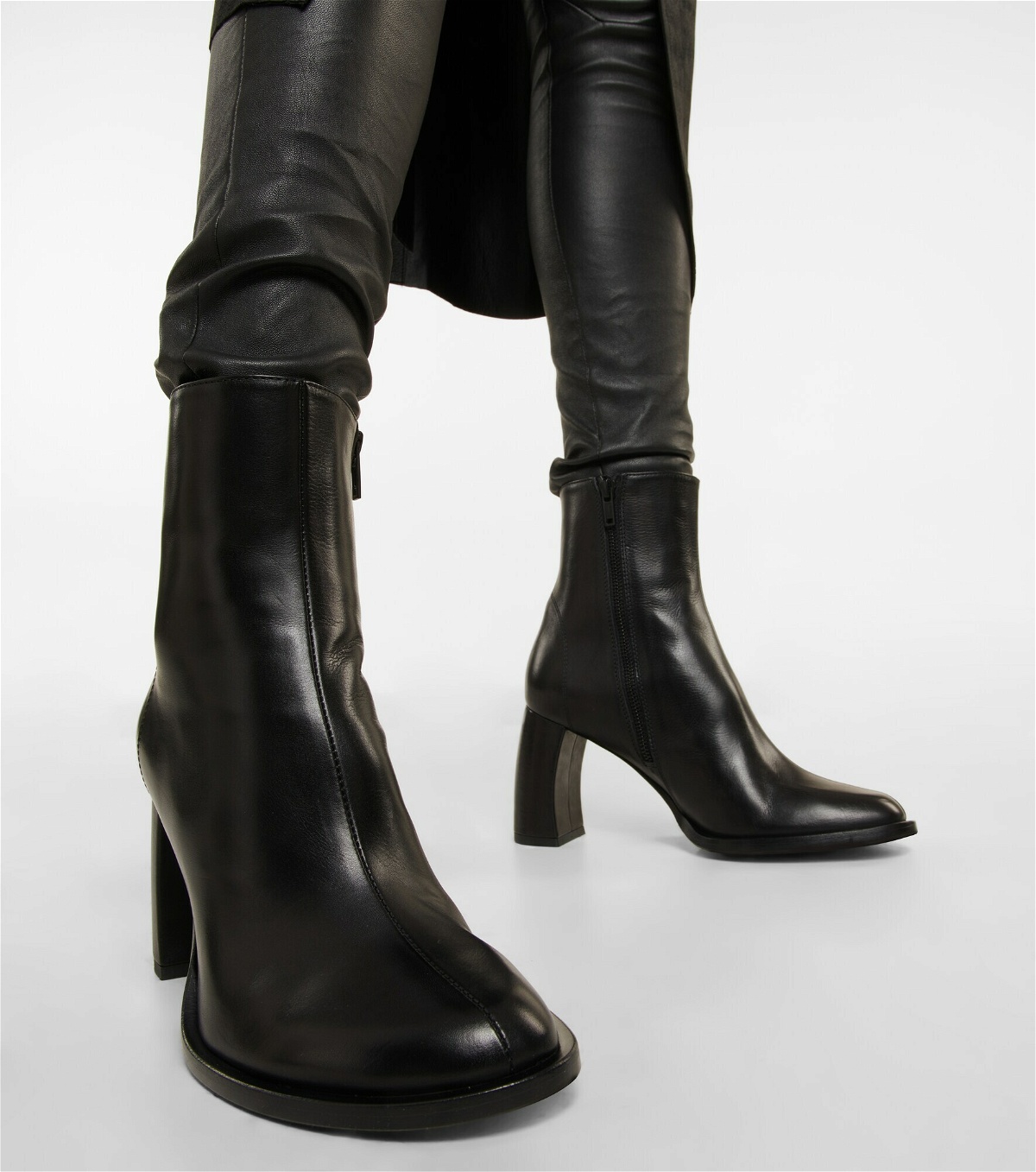 Ann Demeulemeester - Lisa leather ankle boots Ann Demeulemeester