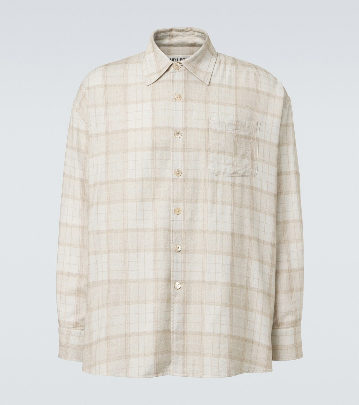 Our Legacy Borrowed plaid cotton flannel shirt